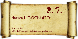 Maszal Tóbiás névjegykártya